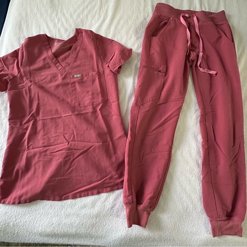 Figs Pink Scrub Set xs/p